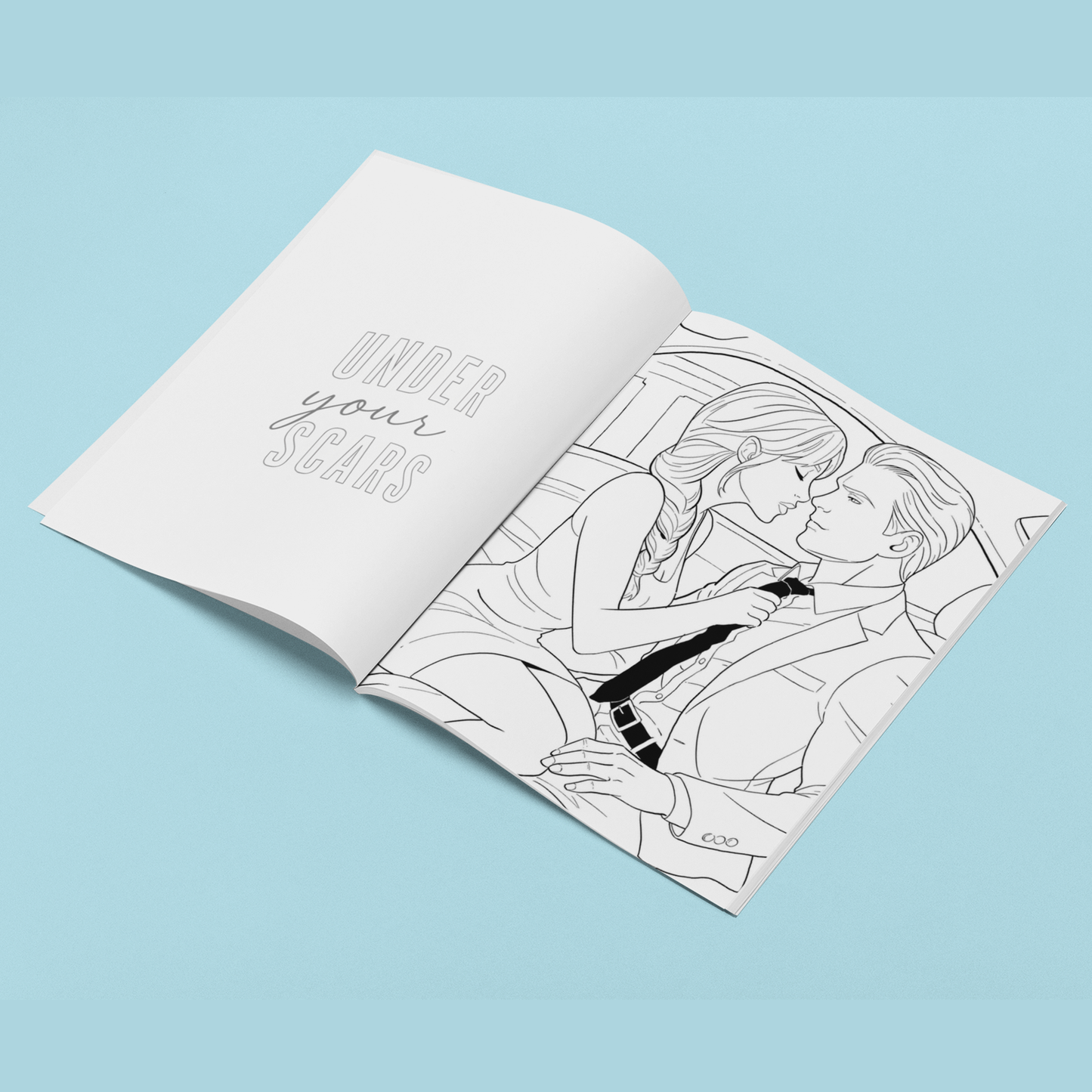 Under Your Scars: Dark Romance Coloring Book | Special Limited Edition