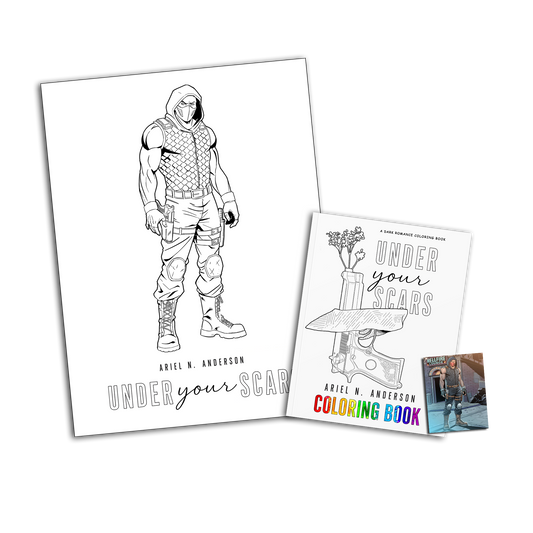 Under Your Scars: Dark Romance Coloring Book | Special Limited Edition