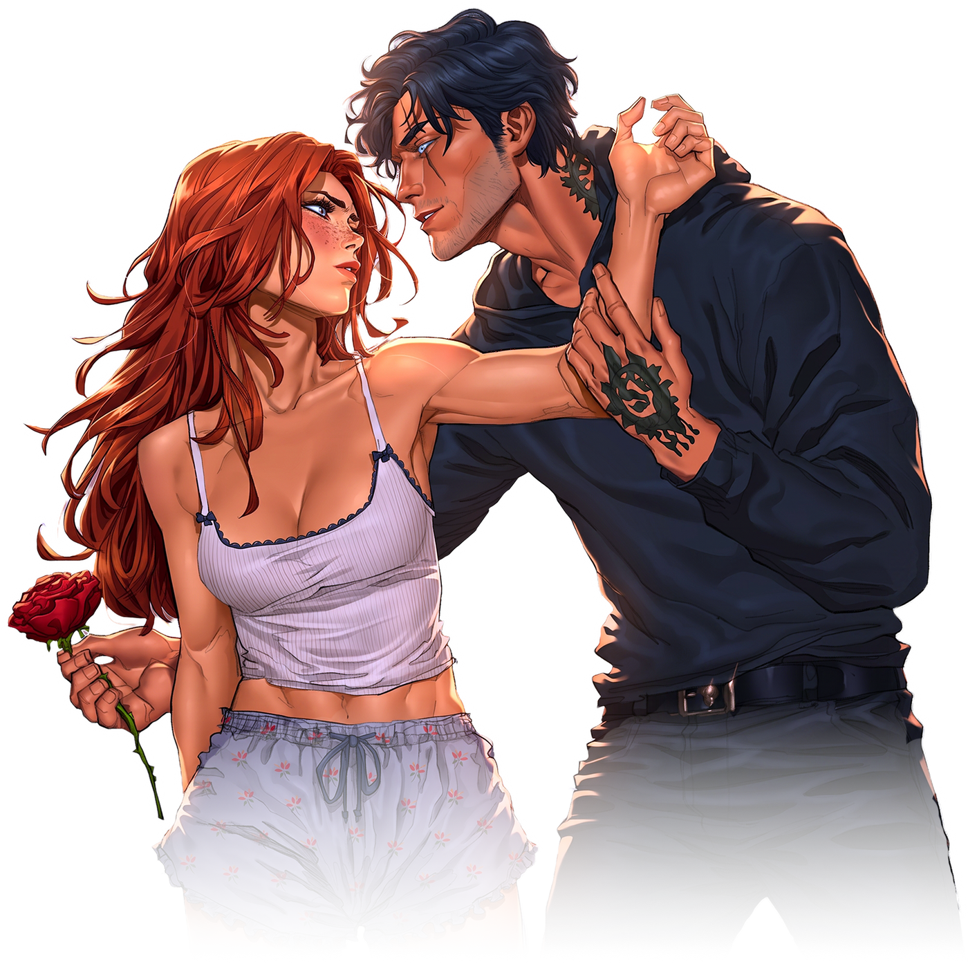 Adeline and Zade, from the Haunting Adeline graphic novel